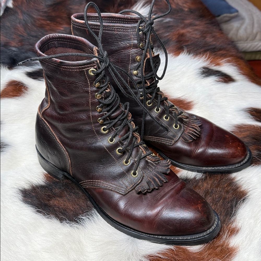 DD Tuff handcrafted Leather Kiltie Boot